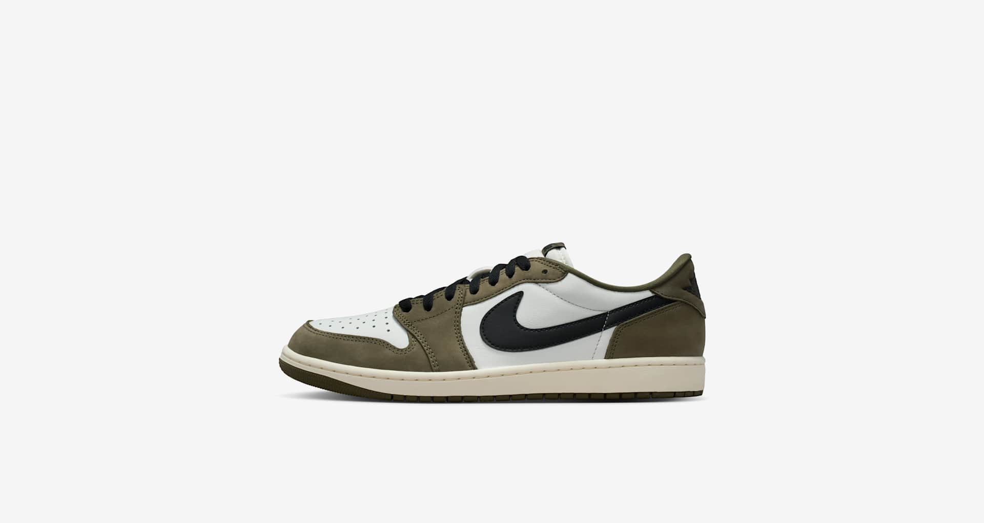 NIKE公式】エア ジョーダン 1 LOW OG 'Medium Olive and Summit White